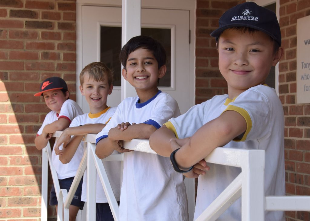 Abingdon Prep pupils outside