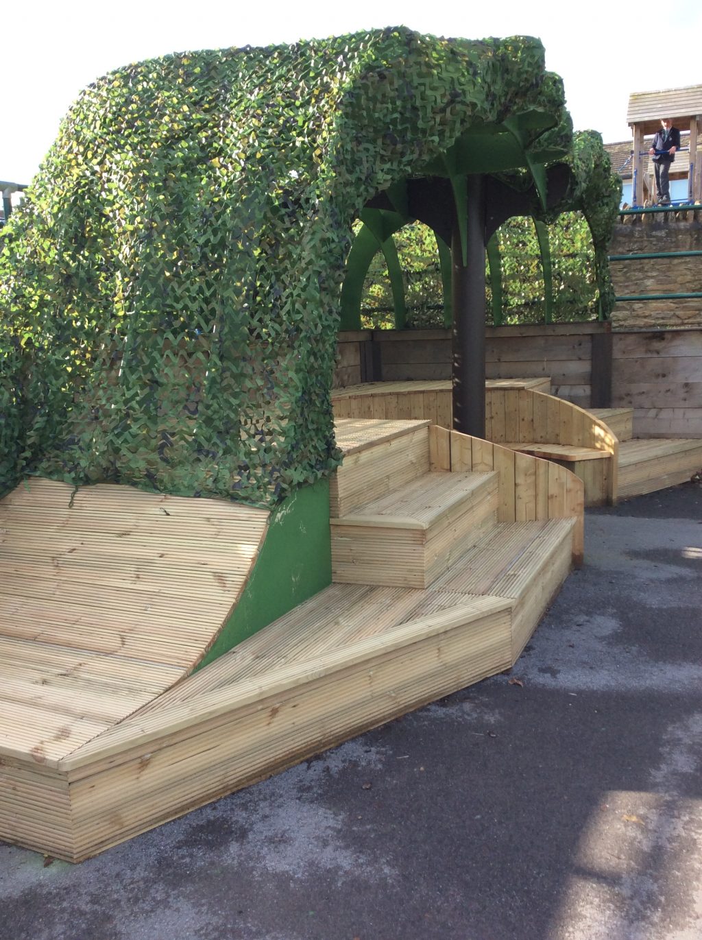 Abingdon Prep community bench/outside classroom