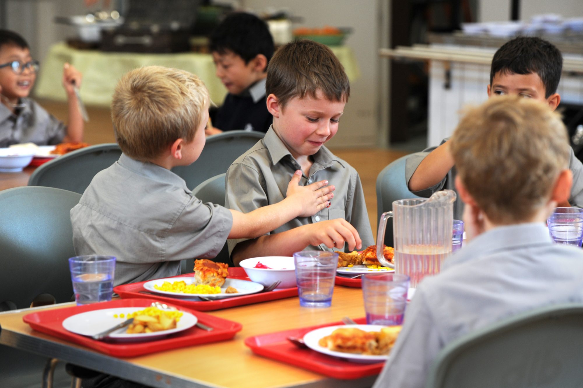 Abingdon Prep pupils at lunch