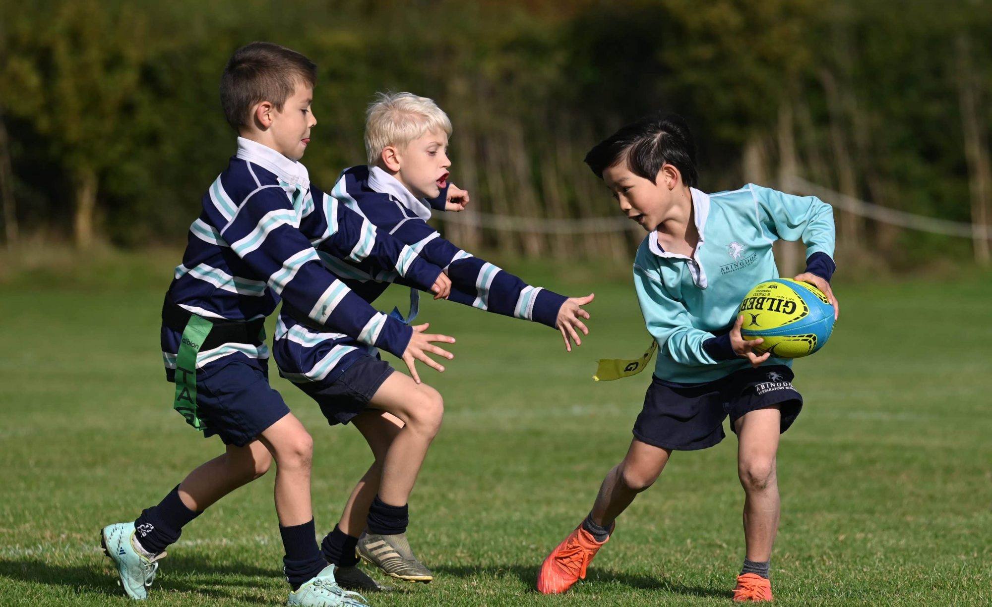Abingdon Prep pupils playing rugby