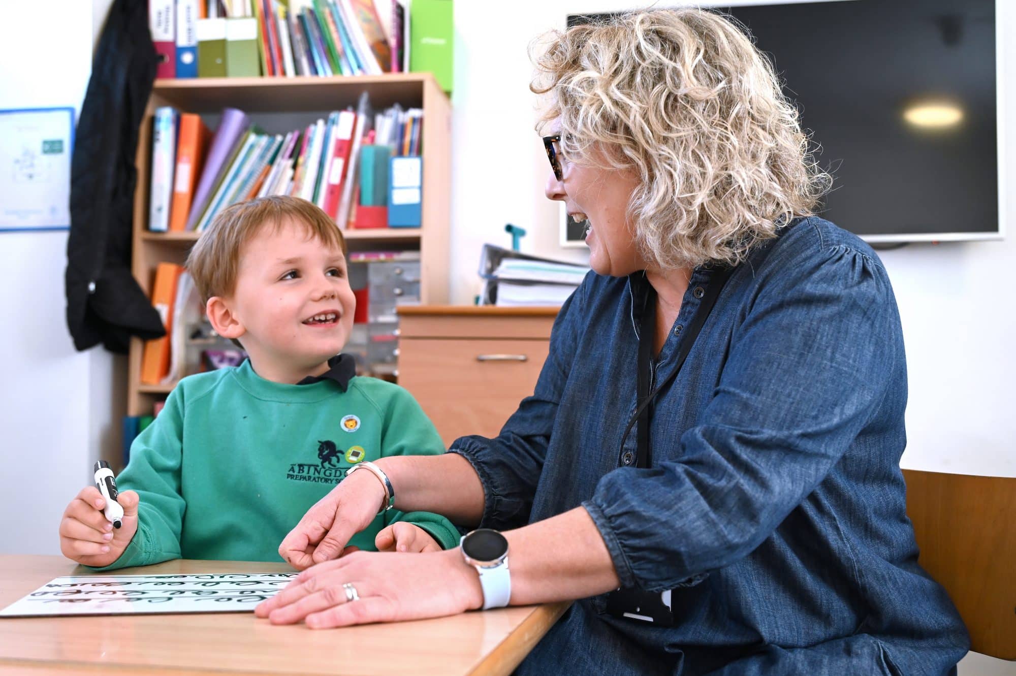 Abingdon Prep pre-prep pupil with teacher