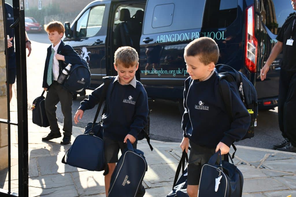 Abingdon Prep pupils using bus service