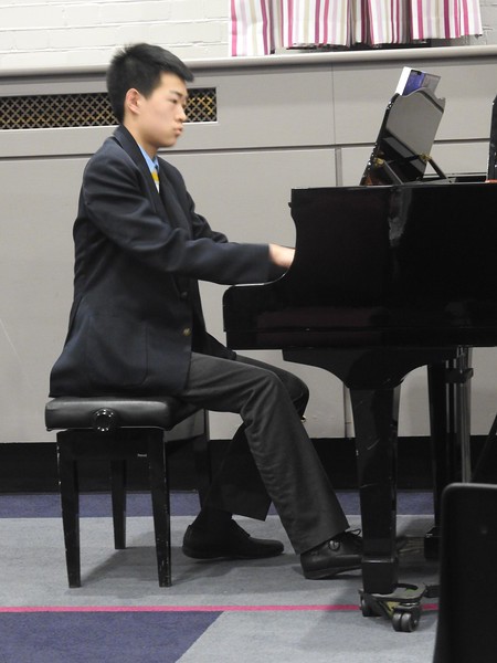 Abingdon pupil playing piano