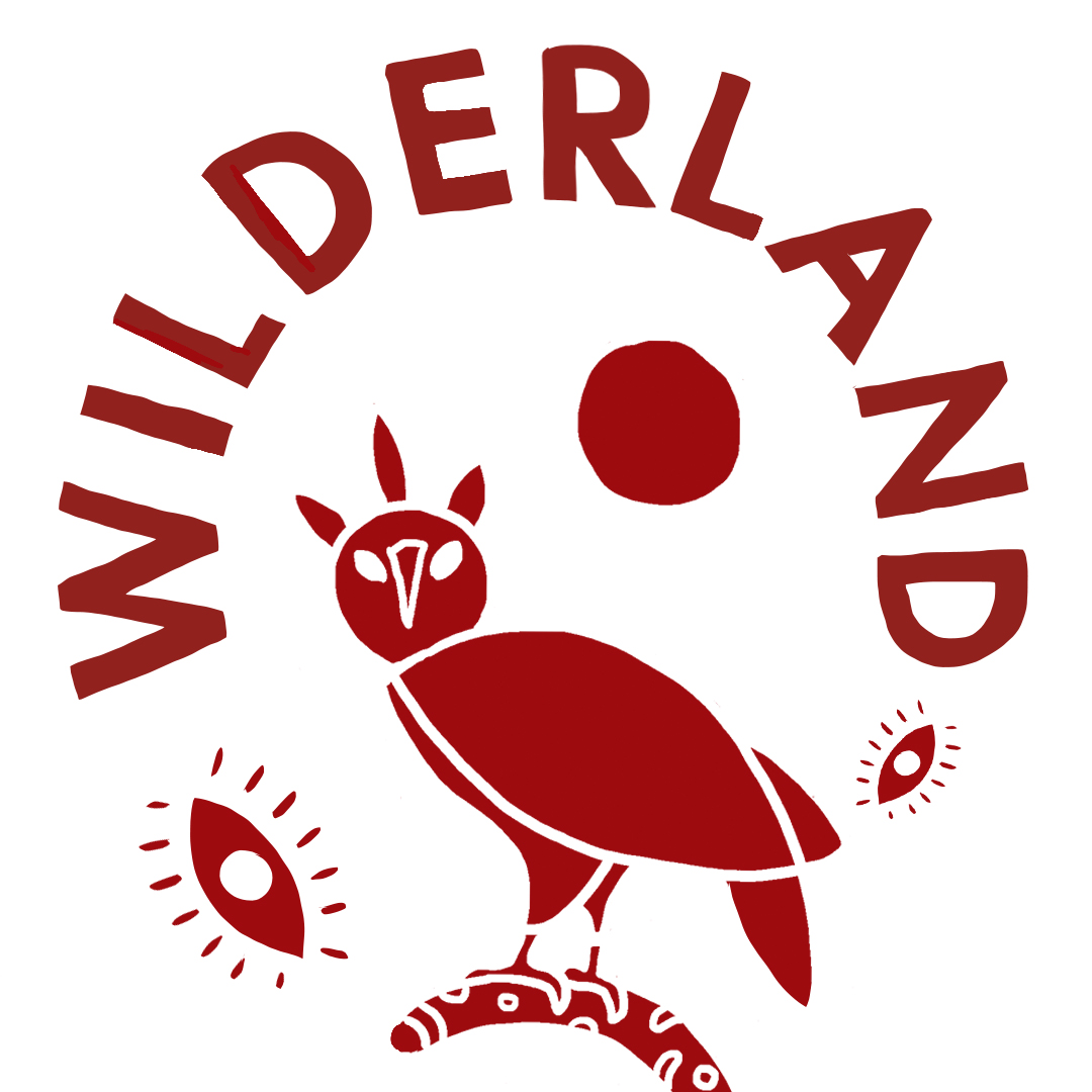 Wilderland Film Festival logo - a maroon cartoon owl under the Wilderland title