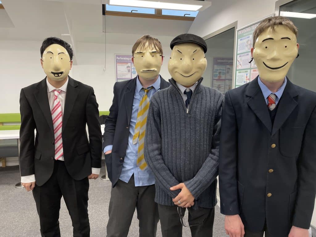 Students in Trestle masks