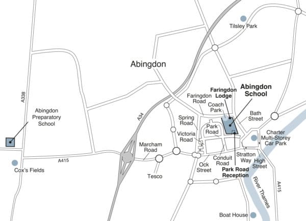 Abingdon School - how to find us