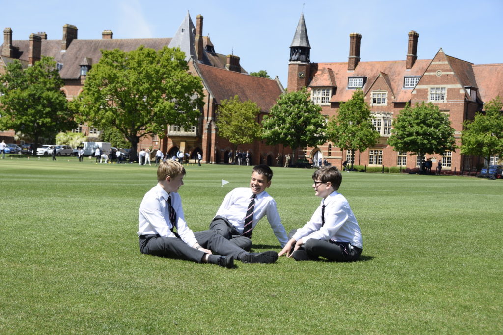 Abingdon School pupils socialising