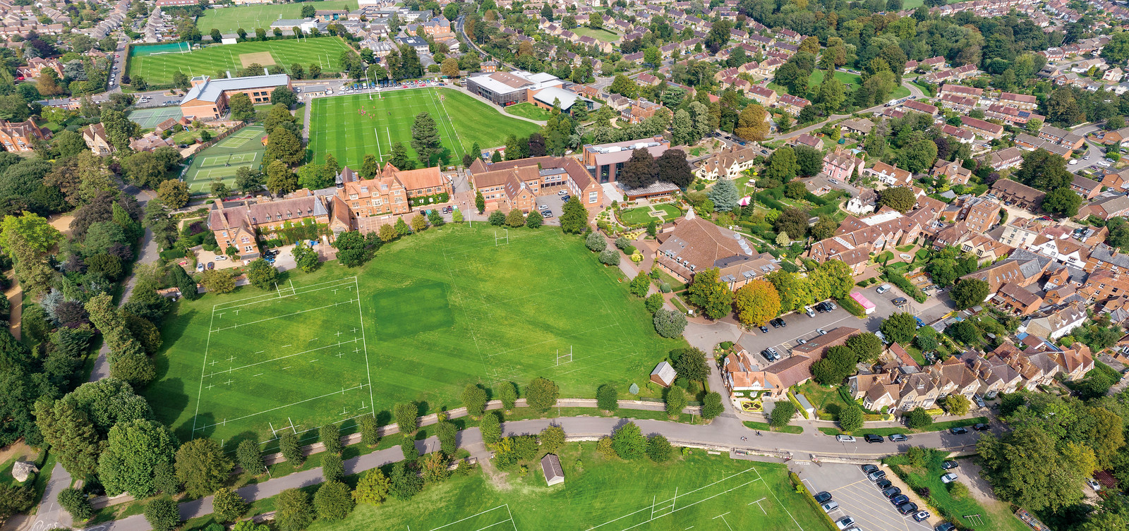 Abingdon School aerial photo