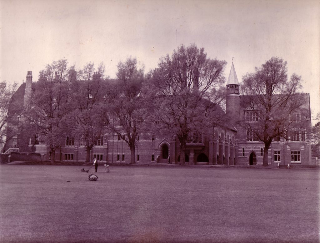 Abingdon School - 1880-1901 School with mower