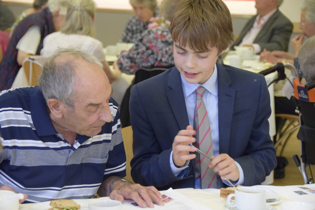 Abingdon School community service tea party