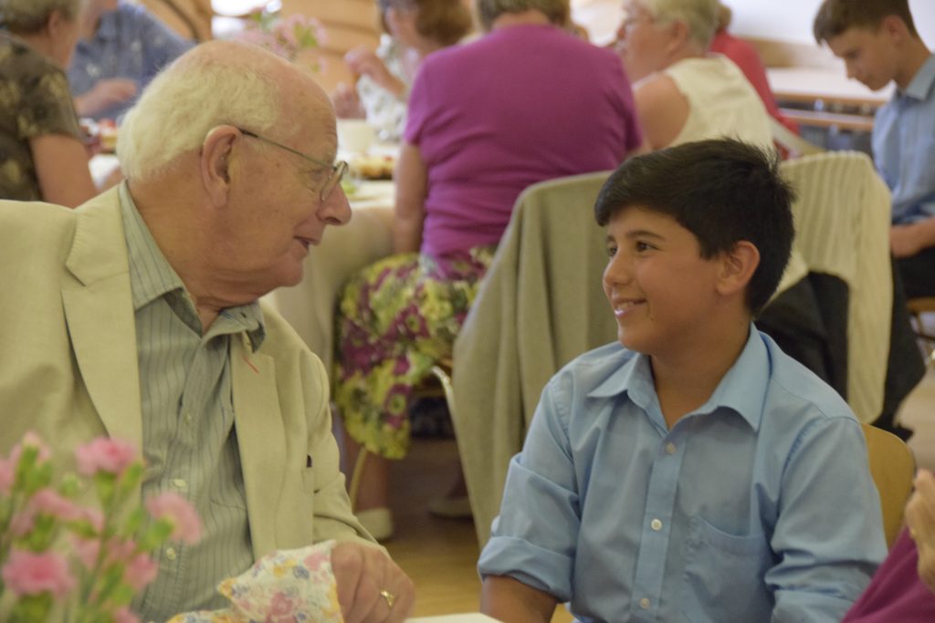 Abingdon School community service tea party