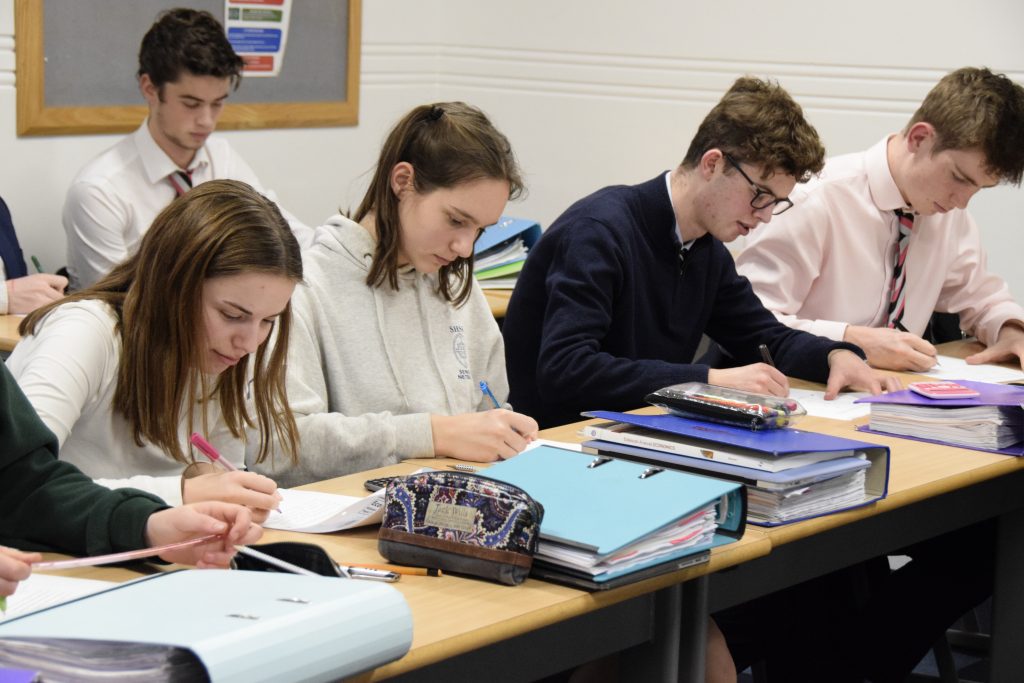 Abingdon School sixth form pupils in joint lesson