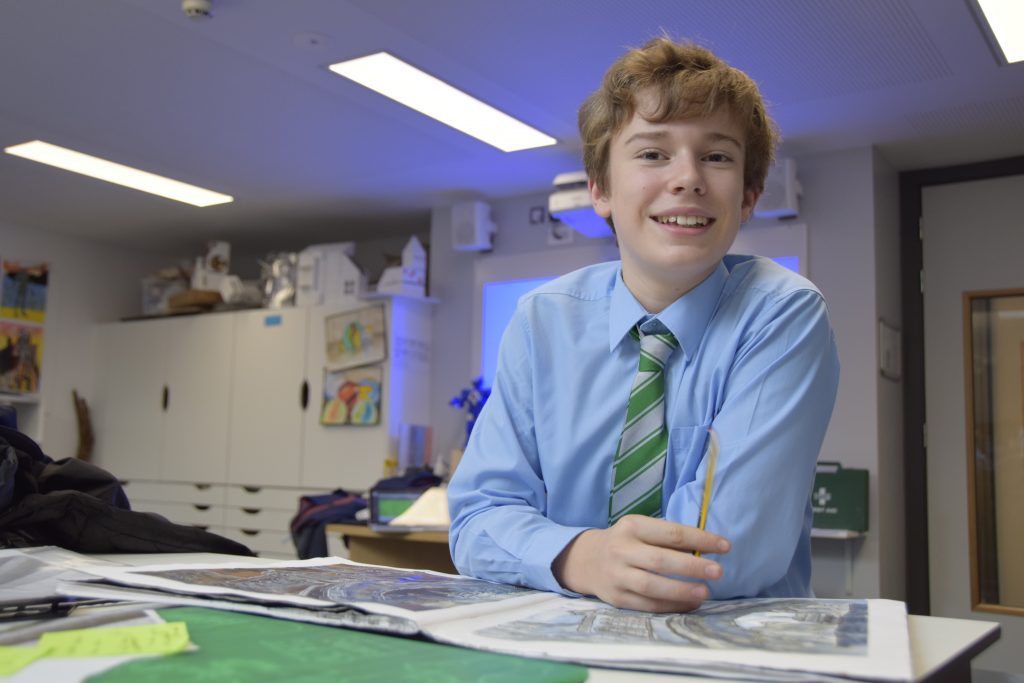 Abingdon School art lesson