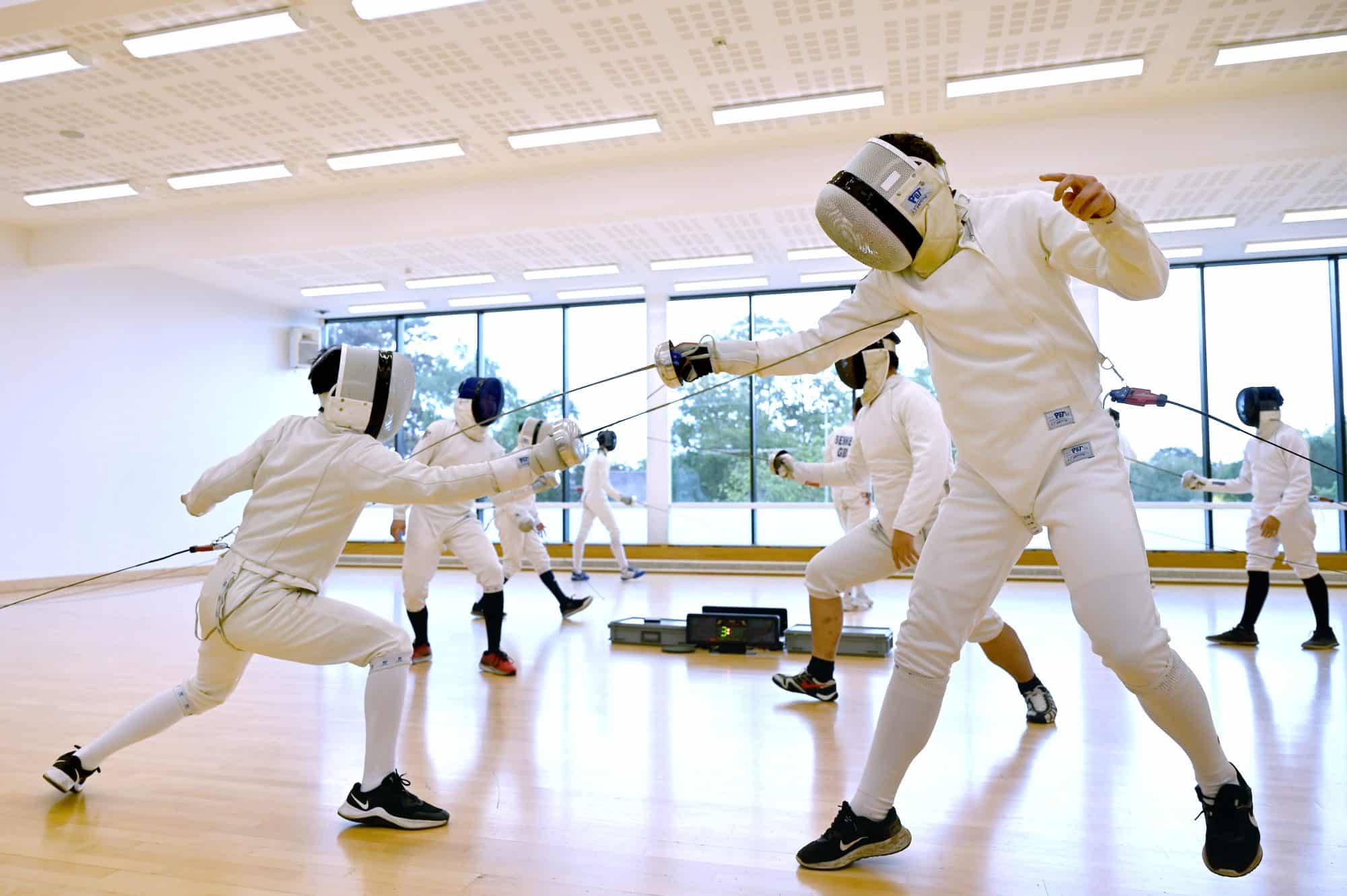Abingdon School students fencing