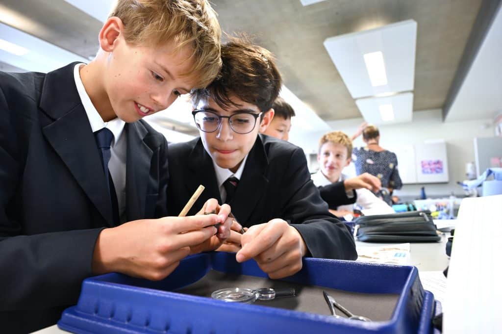 Abingdon School science lesson